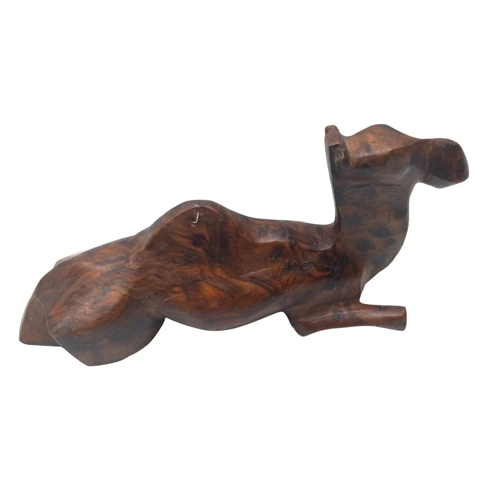 Hand Carved Moroccan Thuya Wood Camel, Hand Carved Decor, Wood Art‎ /5